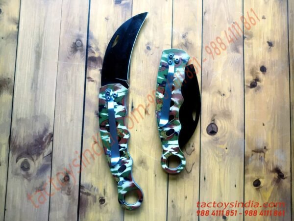 KARAMBIT-Folding-knife-Green-CamoBlack-312