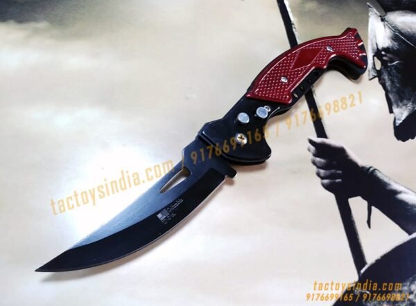 F881 Double Safety Automatic Folding Knife Button Operated Blade