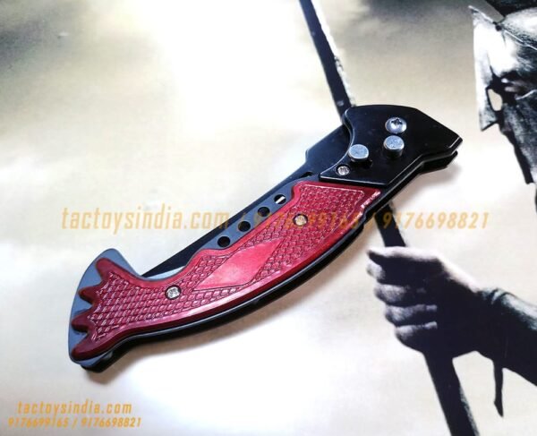F881 Double Safety Automatic Folding Knife Button Operated Blade