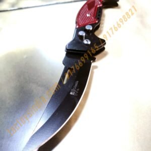 F881 Double Safety Automatic Folding Knife Button Operated Blade