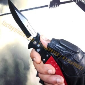 Ninja Red Assassin's choice Automatic Folder Safety Button knife