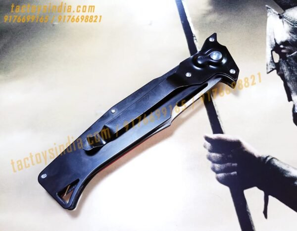 Ninja Red Assassin's choice Automatic Folder Safety Button knife