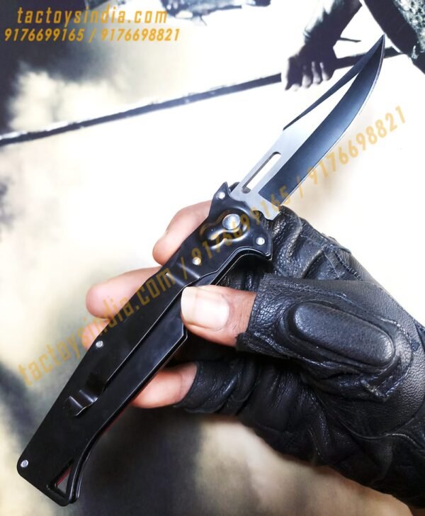Ninja Red Assassin's choice Automatic Folder Safety Button knife