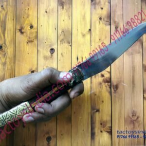 Medium-Rampuri-Chaku-Desi-Sheesham-Wood-Brass-Handle-Antique-Rampur-UP.-Knife