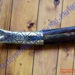 Medium-Rampuri-Chaku-Desi-Sheesham-Wood-Brass-Handle-Antique-Rampur-UP.-Knife