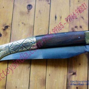 Medium-Rampuri-Chaku-Desi-Sheesham-Wood-Brass-Handle-Antique-Rampur-UP.-Knife