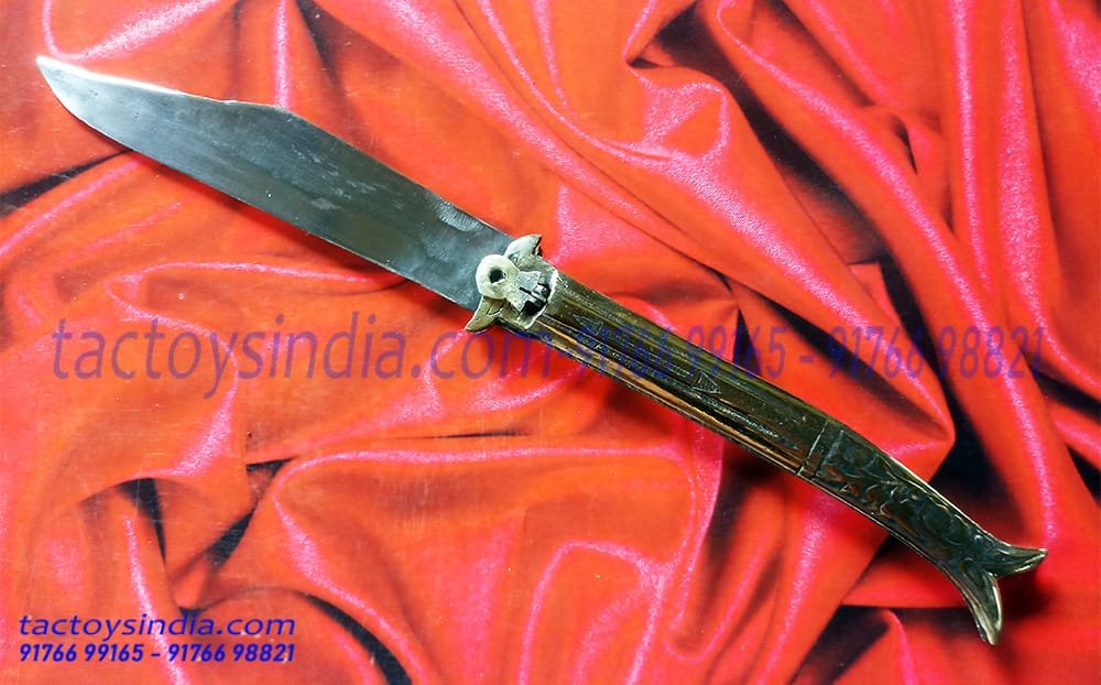 Rampuri Chaku Medium Vintage Antique Indian Knife Classic Churi Lever lock Handmade