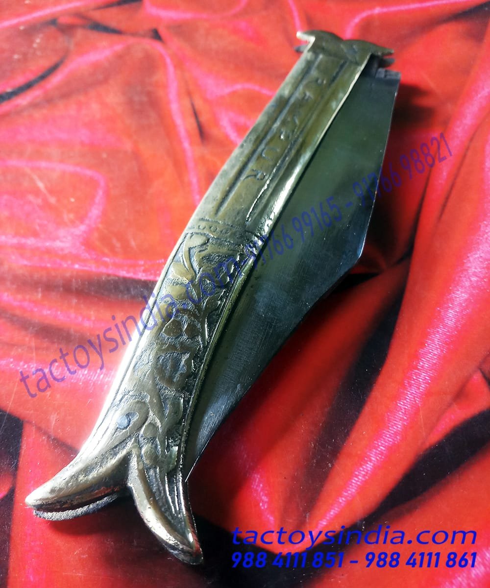 Rampuri Chaku Medium Vintage Antique Indian Knife Classic Churi Lever lock Handmade