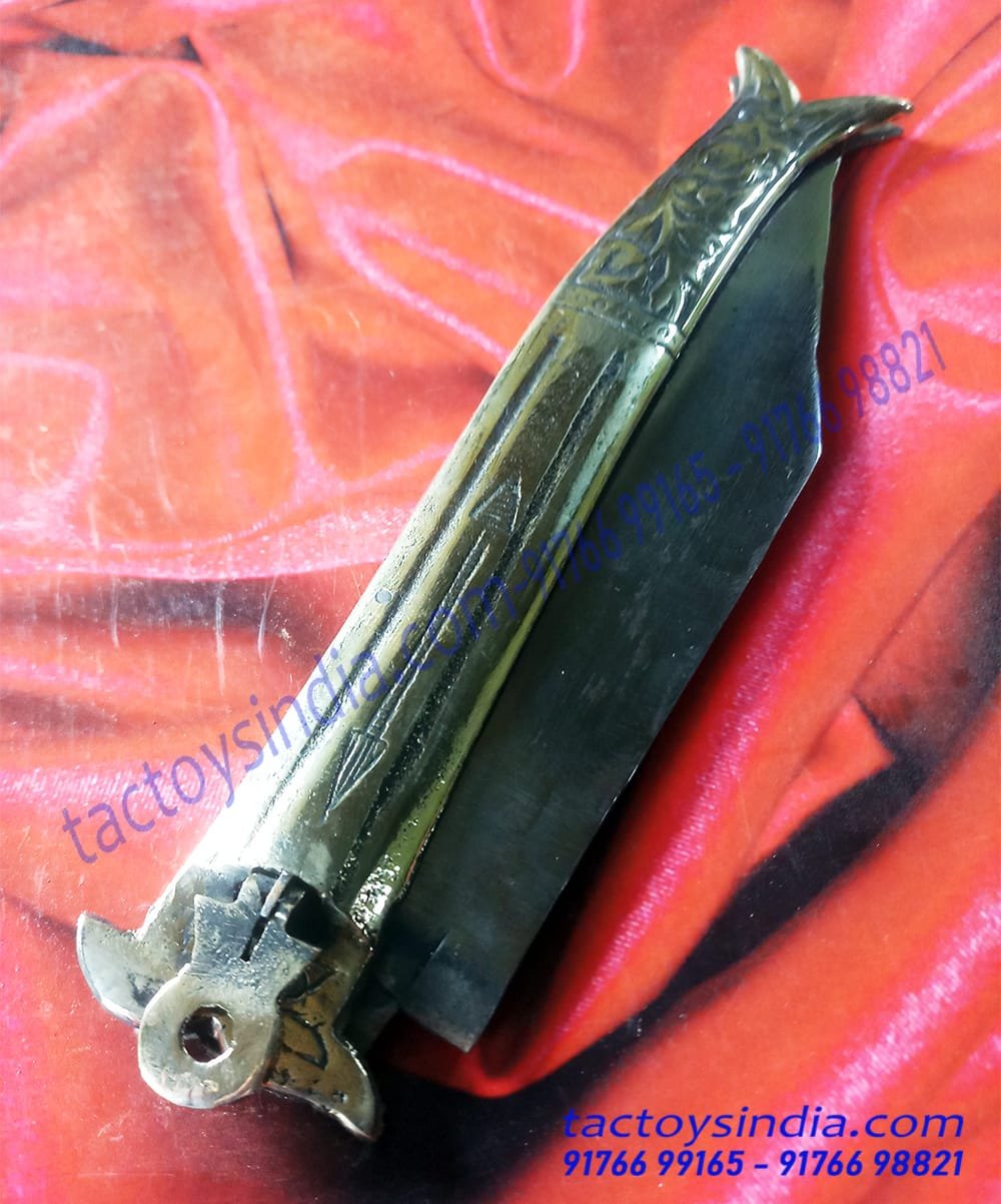 Rampuri Chaku Medium Vintage Antique Indian Knife Classic Churi Lever lock Handmade