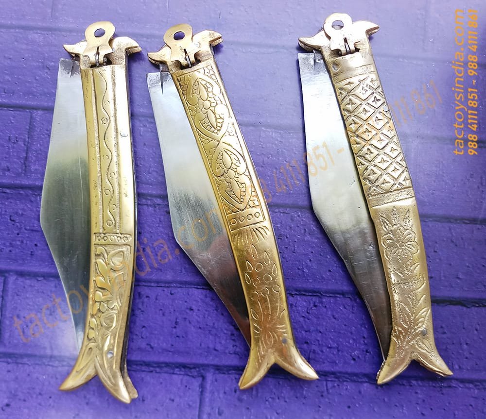 Rampuri Chaku Medium Vintage Antique Indian Knife Classic Churi Leverlock Handmade