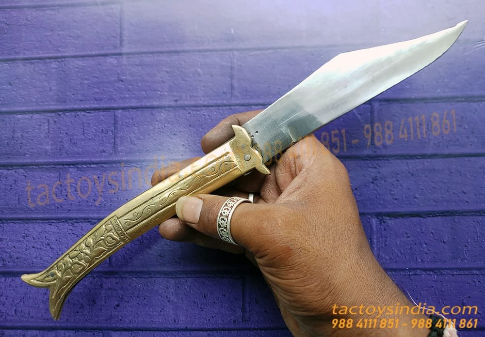 Rampuri Chaku Medium Vintage Antique Indian Knife Classic Churi Leverlock Handmade