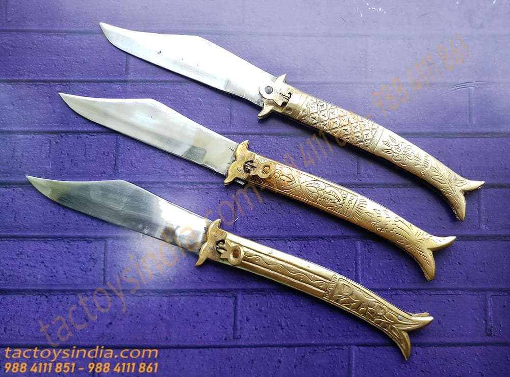 Rampuri Chaku Medium Vintage Antique Indian Knife Classic Churi Leverlock Handmade