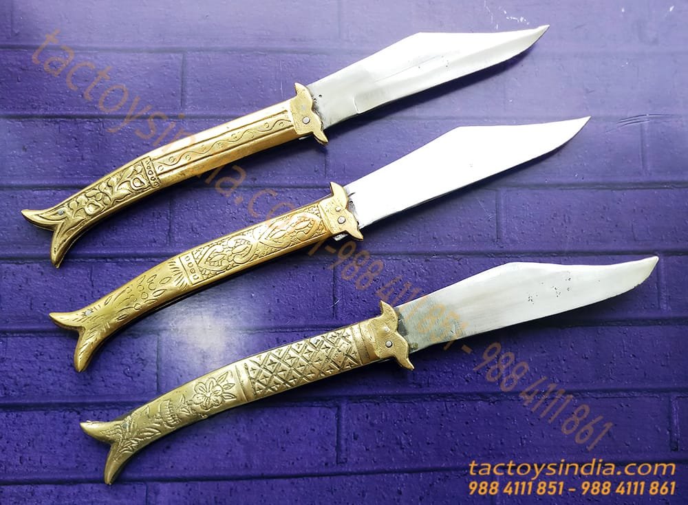 Rampuri Chaku Medium Vintage Antique Indian Knife Classic Churi Leverlock Handmade