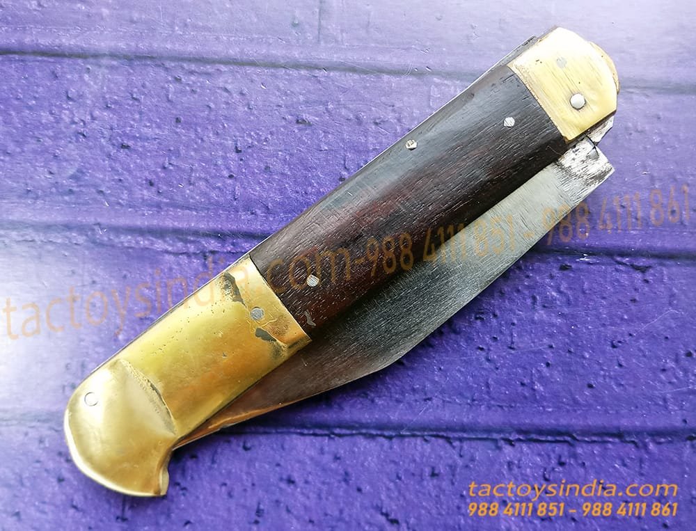 Rampuri Small Collectible Vintage Antique Indian Knife Classic Churi Leverlock Switchblade Handmade