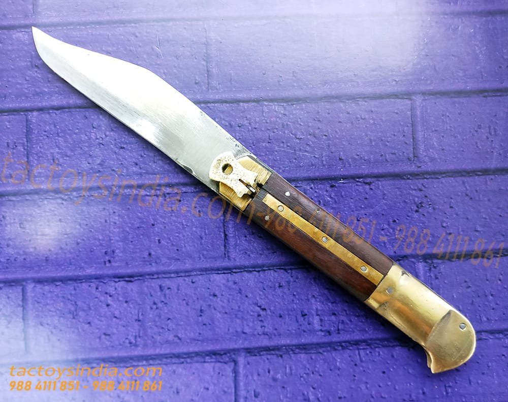 Rampuri Small Collectible Vintage Antique Indian Knife Classic Churi Leverlock Switchblade Handmade