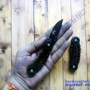 BENCHMADE A1101-Metal CHAIN SERRATED Folder knife(BLACK)