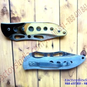 GOLD SILVER plated Sharp Folding pocket knife