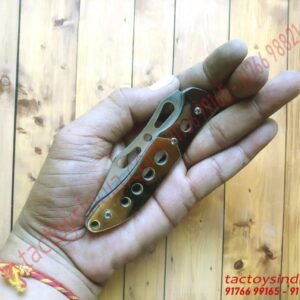 GOLD SILVER plated Sharp Folding pocket knife