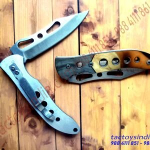 GOLD SILVER plated Sharp Folding pocket knife