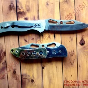 GOLD SILVER plated Sharp Folding pocket knife