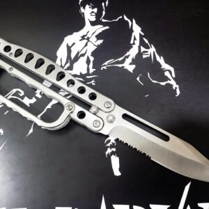 Super Trench Knife Folding Knuckle Knife World War Inspired Blade Butterfly Balisong Knife
