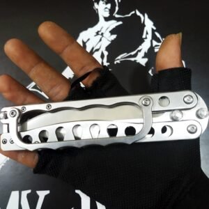 Super Trench Knife Folding Knuckle Knife World War Inspired Blade Butterfly Balisong Knife