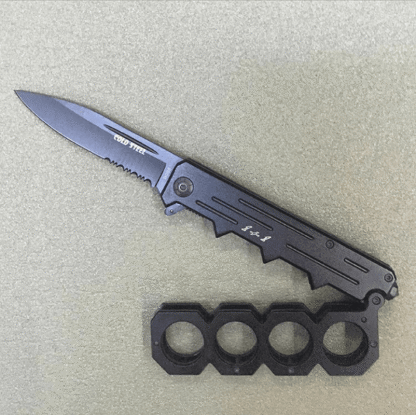 Cold Steel B088 Knuckle duster knife knives Folding Blade knuckle knife Self-defense Iron gloves knives Tactical Combat Camping blunt tool