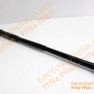4 Section Collapsible Stainless steel metal black security Baton