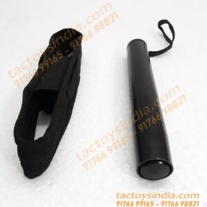 4 Section Collapsible Stainless steel metal black security Baton