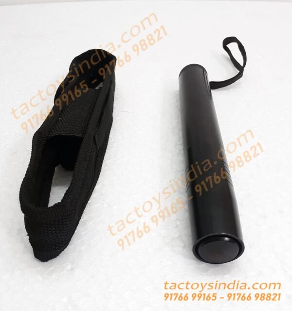4 Section Collapsible Stainless steel metal black security Baton