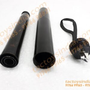 4 Section Collapsible Stainless steel metal black security Baton