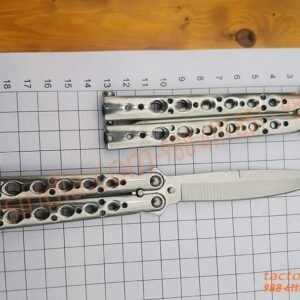 Benchmade Model 62 Balisong Butterfly Knife Weehawk Plain Blade Stainless Steel Satin Finish Handles