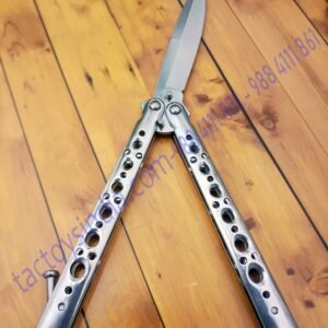 Benchmade Model 62 Balisong Butterfly Knife Weehawk Plain Blade Stainless Steel Satin Finish Handles