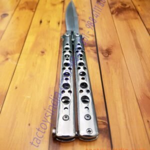 Benchmade Model 62 Balisong Butterfly Knife Weehawk Plain Blade Stainless Steel Satin Finish Handles