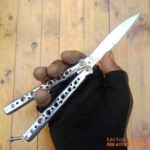 Benchmade Model 62 Balisong Butterfly Knife Weehawk Plain Blade Stainless Steel Satin Finish Handles