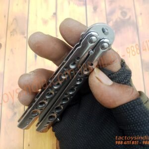 Benchmade Model 62 Balisong Butterfly Knife Weehawk Plain Blade Stainless Steel Satin Finish Handles