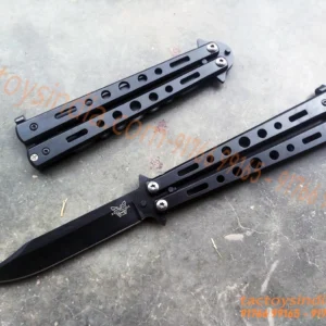 166-black - Benchmade Matt Black Butterfly balisong knives 166 black 1