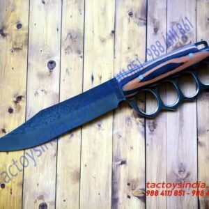 Damascus Finish Trench Bowie knife-S726