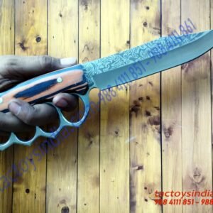 Damascus Finish Trench Bowie knife-S726