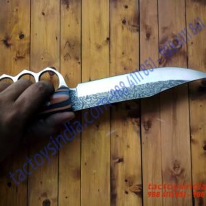 Damascus Finish Trench Bowie knife-S726