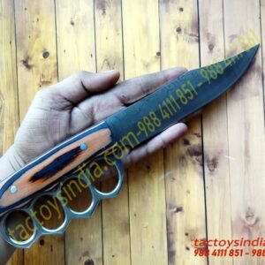 Damascus Finish Trench Bowie knife-S726