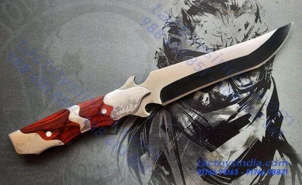 Columbia A042 Slicer Heavy Weight Sharp Etched Blade / Bottle Opener / 440c Blade / Stainless Steel Bolster, Pommel Butt and Hardwares / Beautiful Collector's Edition by Tactoys India