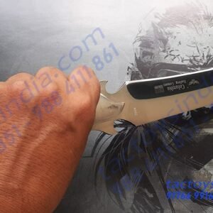 Columbia A042 Slicer Heavy Weight Sharp Etched Blade / Bottle Opener / 440c Blade / Stainless Steel Bolster, Pommel Butt and Hardwares / Beautiful Collector's Edition by Tactoys India
