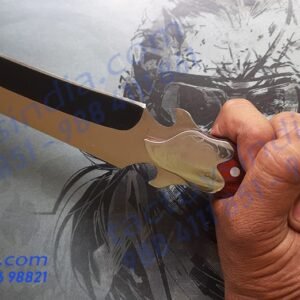 Columbia A042 Slicer Heavy Weight Sharp Etched Blade / Bottle Opener / 440c Blade / Stainless Steel Bolster, Pommel Butt and Hardwares / Beautiful Collector's Edition by Tactoys India