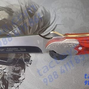 Columbia A042 Slicer Heavy Weight Sharp Etched Blade / Bottle Opener / 440c Blade / Stainless Steel Bolster, Pommel Butt and Hardwares / Beautiful Collector's Edition by Tactoys India