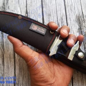 Columbia A09 Dual Guard Royal Dagger Knife / Brass hardware / SS Guards / Full tang / 330c Blade / Gifting n Collection Piece by Tactoysindia.com