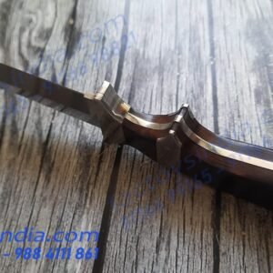 Columbia A09 Dual Guard Royal Dagger Knife / Brass hardware / SS Guards / Full tang / 330c Blade / Gifting n Collection Piece by Tactoysindia.com