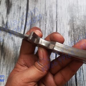 Columbia A11 full tang Blade - SS Handle scales with unique Epoxy resin Inserts - Lanyard Hole - Nylon Belt Carry Pouch - utility knife by TactoysIndia knives