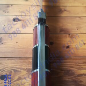 Columbia A16 full tang Blade - Fuller SS frame handle - Dark and Red hardwood Handle - SS guard and Bolster with Lanyard Hole utility knife by Tactoys India