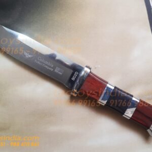 Columbia B020 Simple Classic Knife / 440c Steel / Made like a Gun / Travelers Special Pocket Size / Full tang / Unique Red, Black wood n SS handle Tactoysindia.com